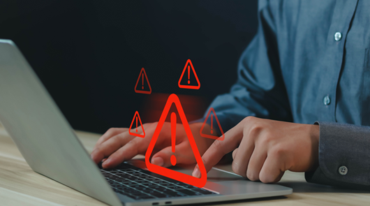 Cyber Security Breach Laptop Red Web Edit Media